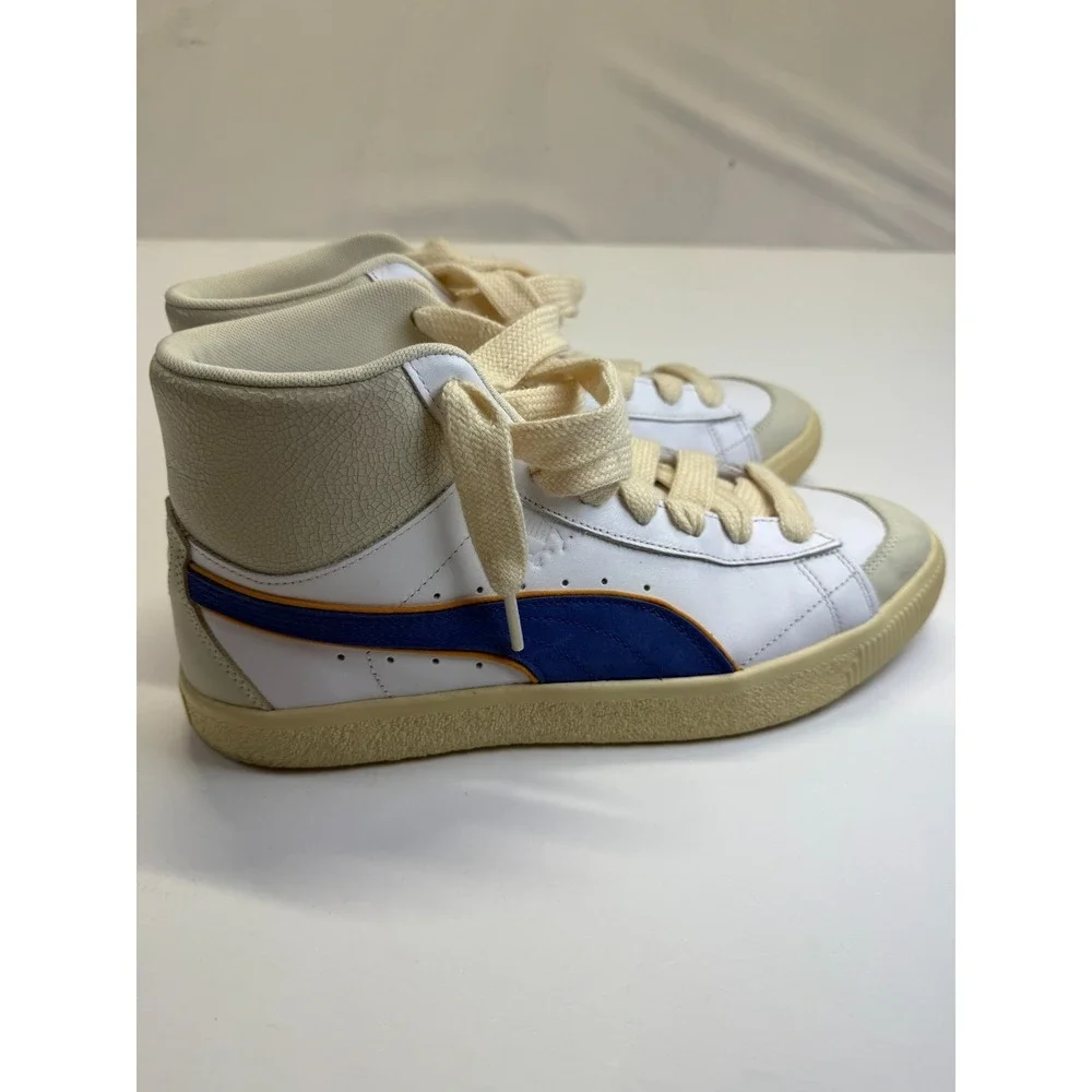 Puma Clyde Mid BBall 391335-01 Men's Sneakers 10 White New‎ York Worldwide Shoes